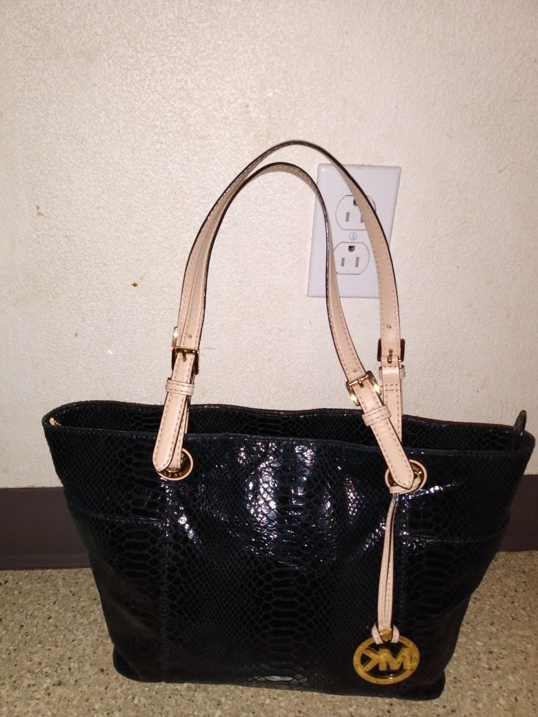 Michael Kors Tote Snake Skin  Shoulder Bag 