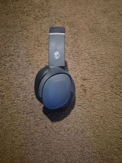 Grey Bluetooth headphones