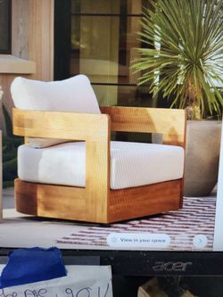 Pilou 32.75 " outdoor swivelchairs
