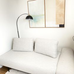 Divan Quartz White Right Chaise Lounge Grey 