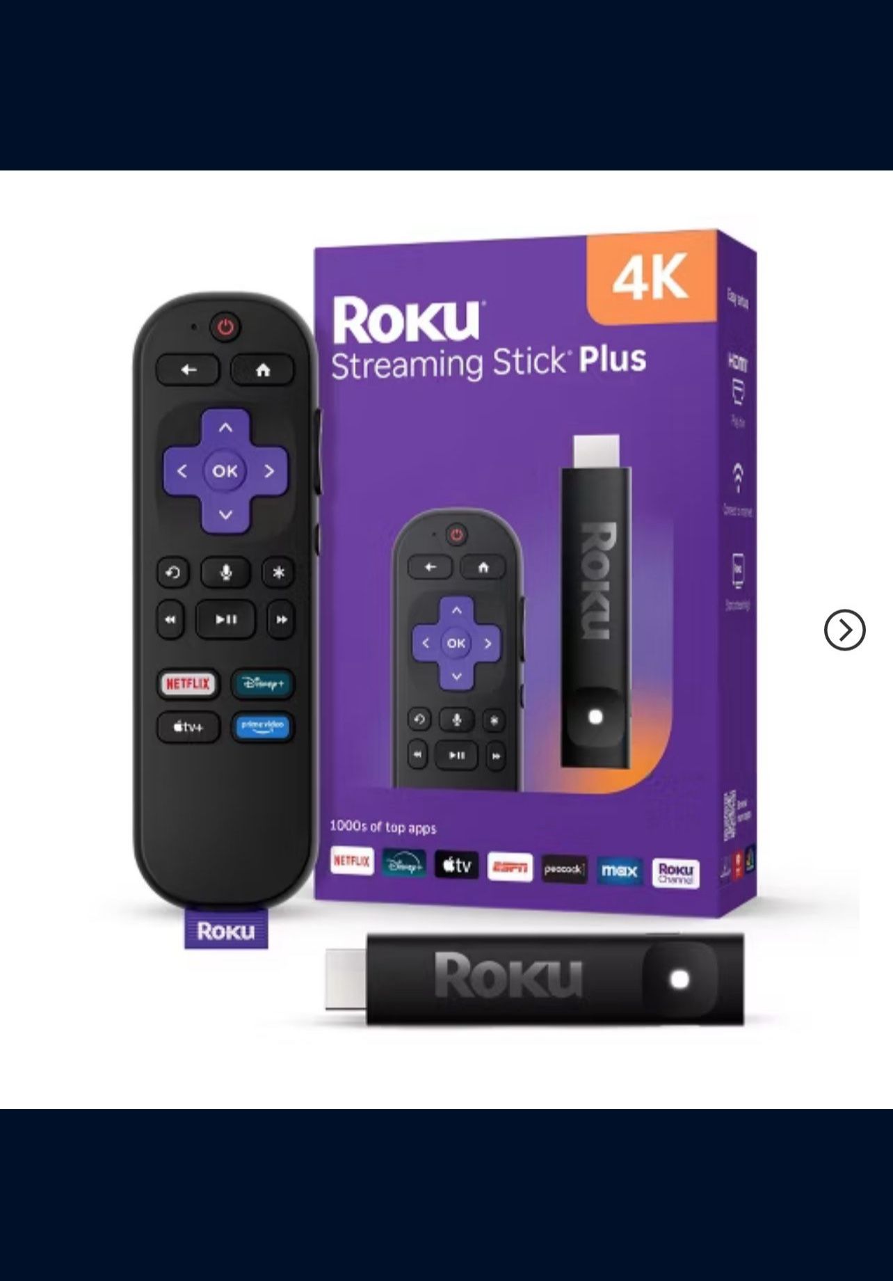 Roku Streaming Stick Plus 2025 4K and HDR Streaming Device