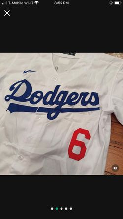 White Los Angeles dodgers H.S. kim jersey
