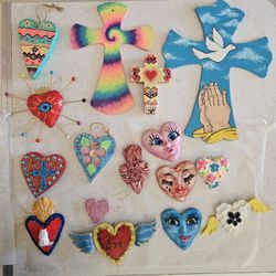 Hearts & Crosses Wall Art- Valentine's day gift