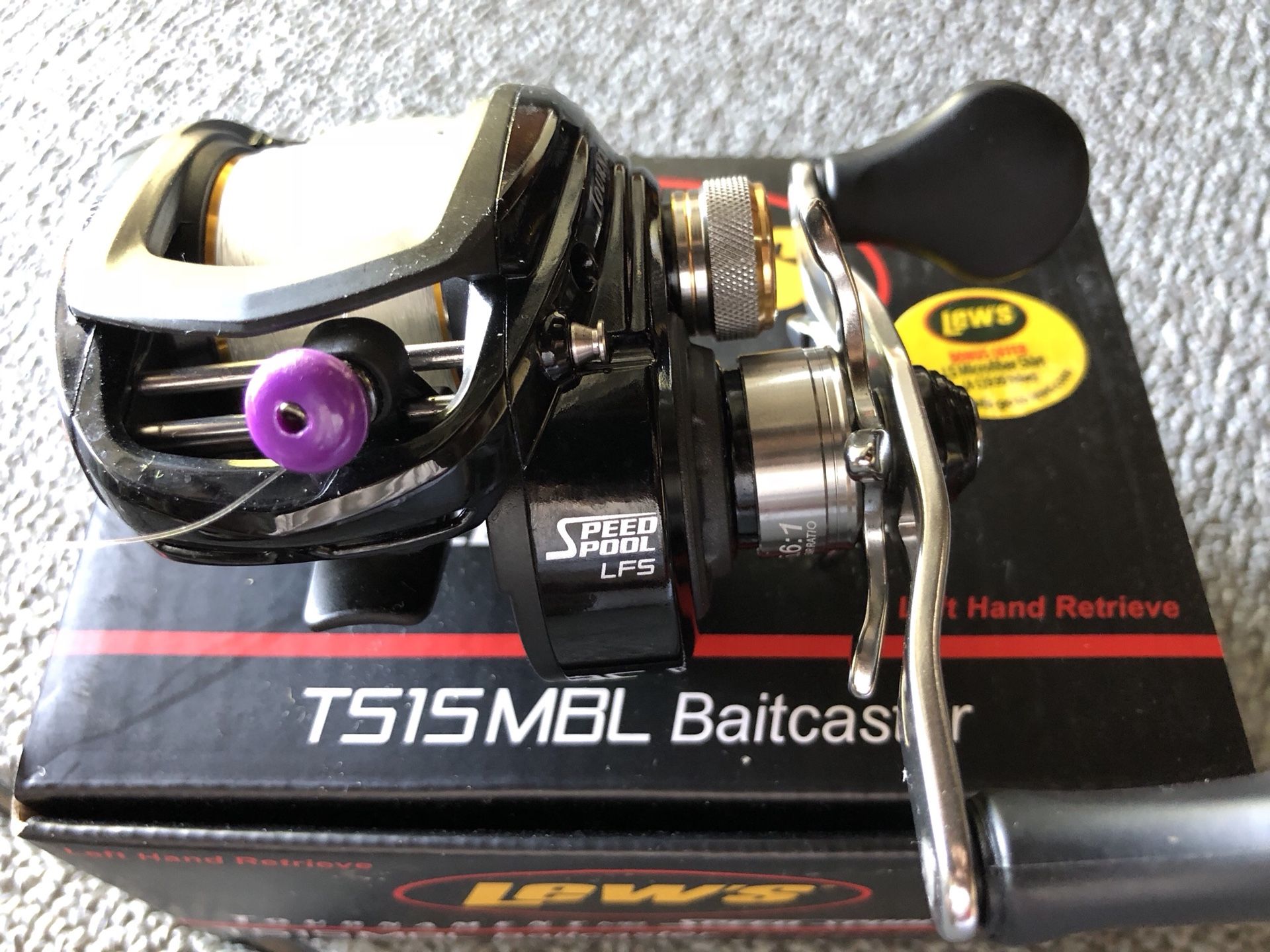 Lew's Fishing Tournament MB LFS Speed Spool TS1SMBL Reels LEFT