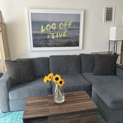 Blue Sectional Sofa - Great Condition- Best Offer
