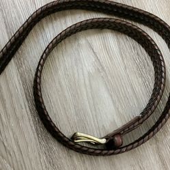 Fossil Men's Leather Braided Belt New 