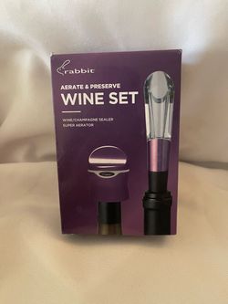 Rabbit Aerate & Preserve Wine Set