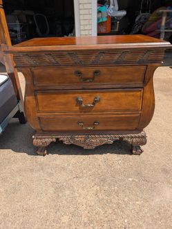 Beautiful Wooden Bedside Table