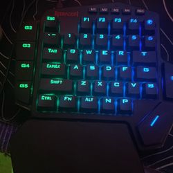 1 Handed RGB Gaming Keyboard 