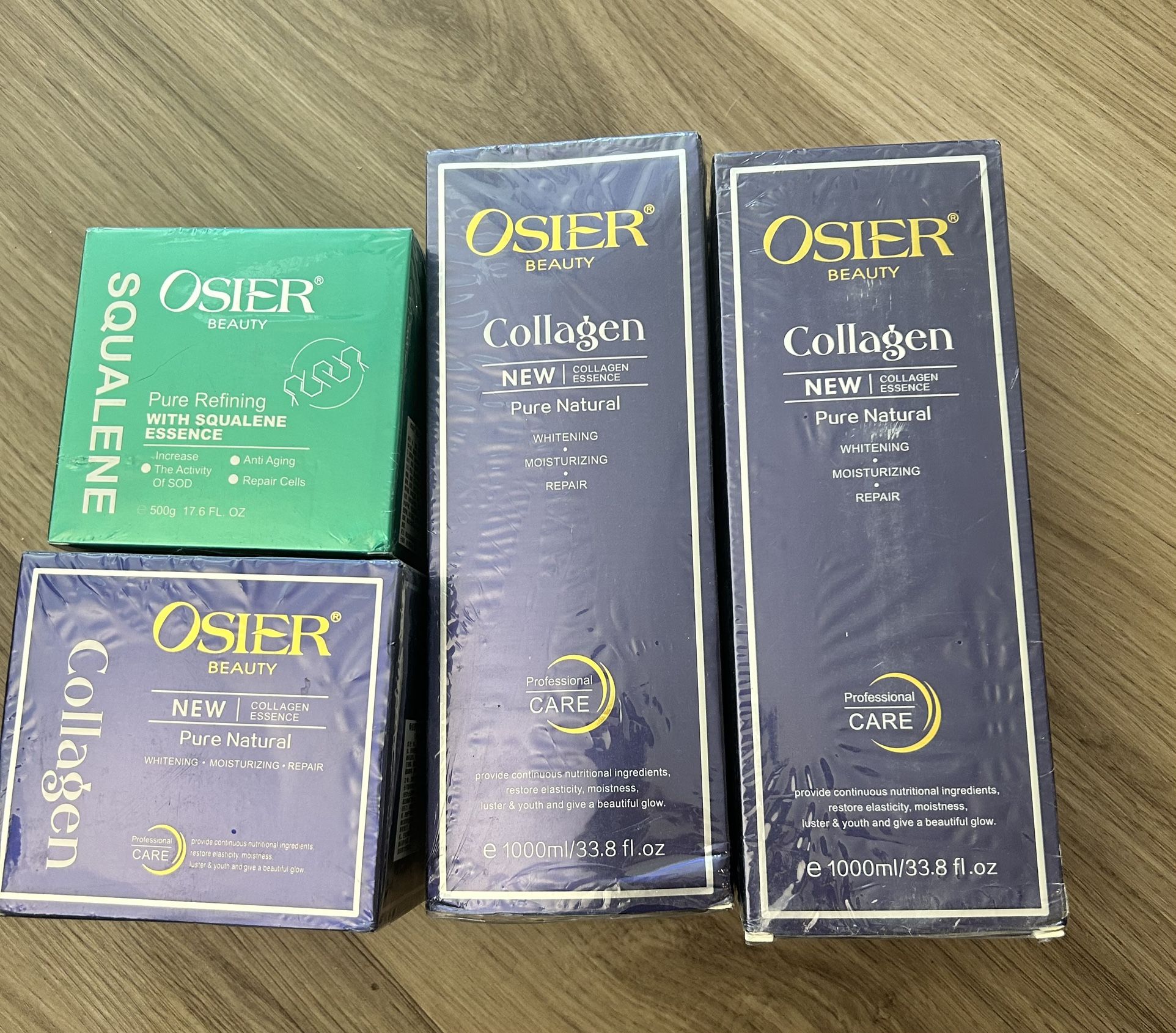 Brand new spa facial products, lotion and massage cream, 4pcs