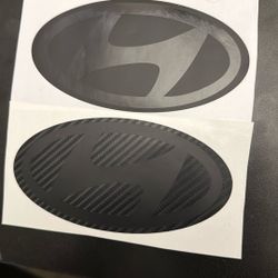 Hyundai Blackout Rear Emblem Covers