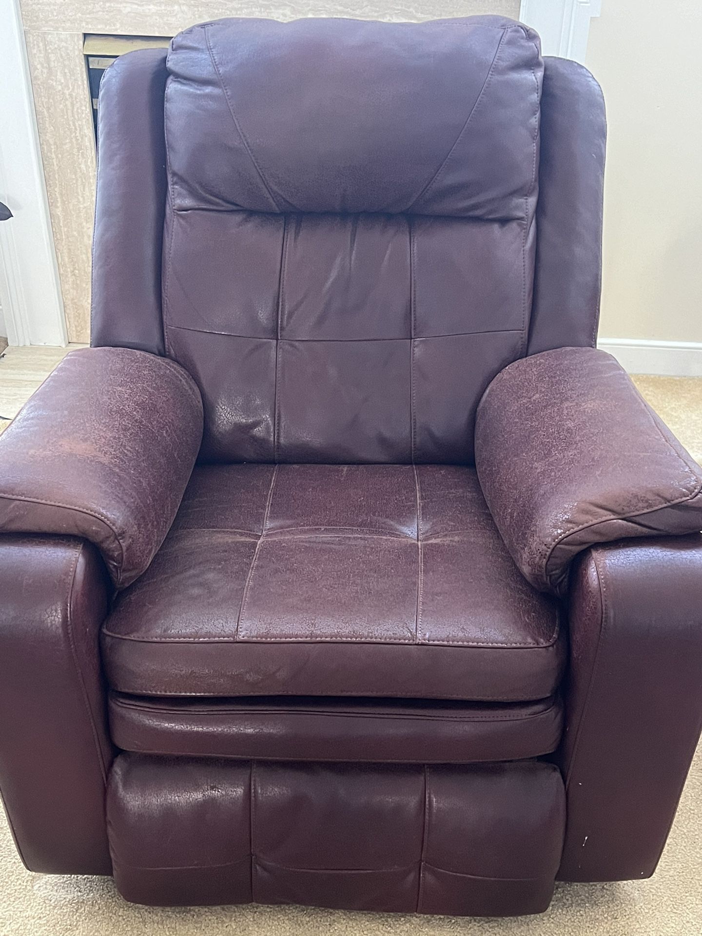 Leather Sofa And Recliner 