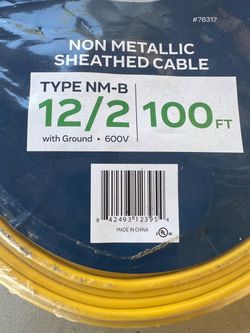 NM-B 12/2 Non-Metallic Sheathed Cable 100 ft