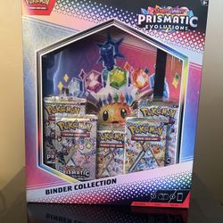 Pokémon Prismatic Evolutions Binder Collection Brand New Sealed