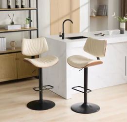 Mid Century Modern Swivel Bar Stools