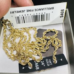 24” Gold Rope Chain