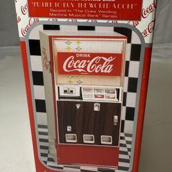  Coca-Cola Vending Machine Musical Bank 