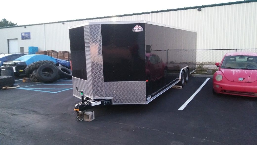 24' Vnose Enclosed Aluminum Trailer