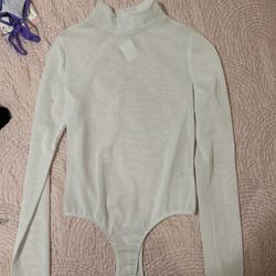 Mesh White Bodysuit