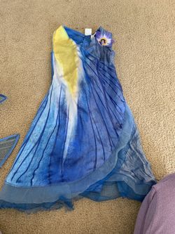 Silver mist dress and wings