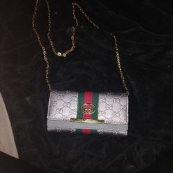 Gucci Ophidia GG Continental Wallet With Chain