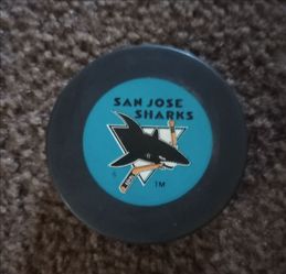 San Jose Sharks Hockey Puck