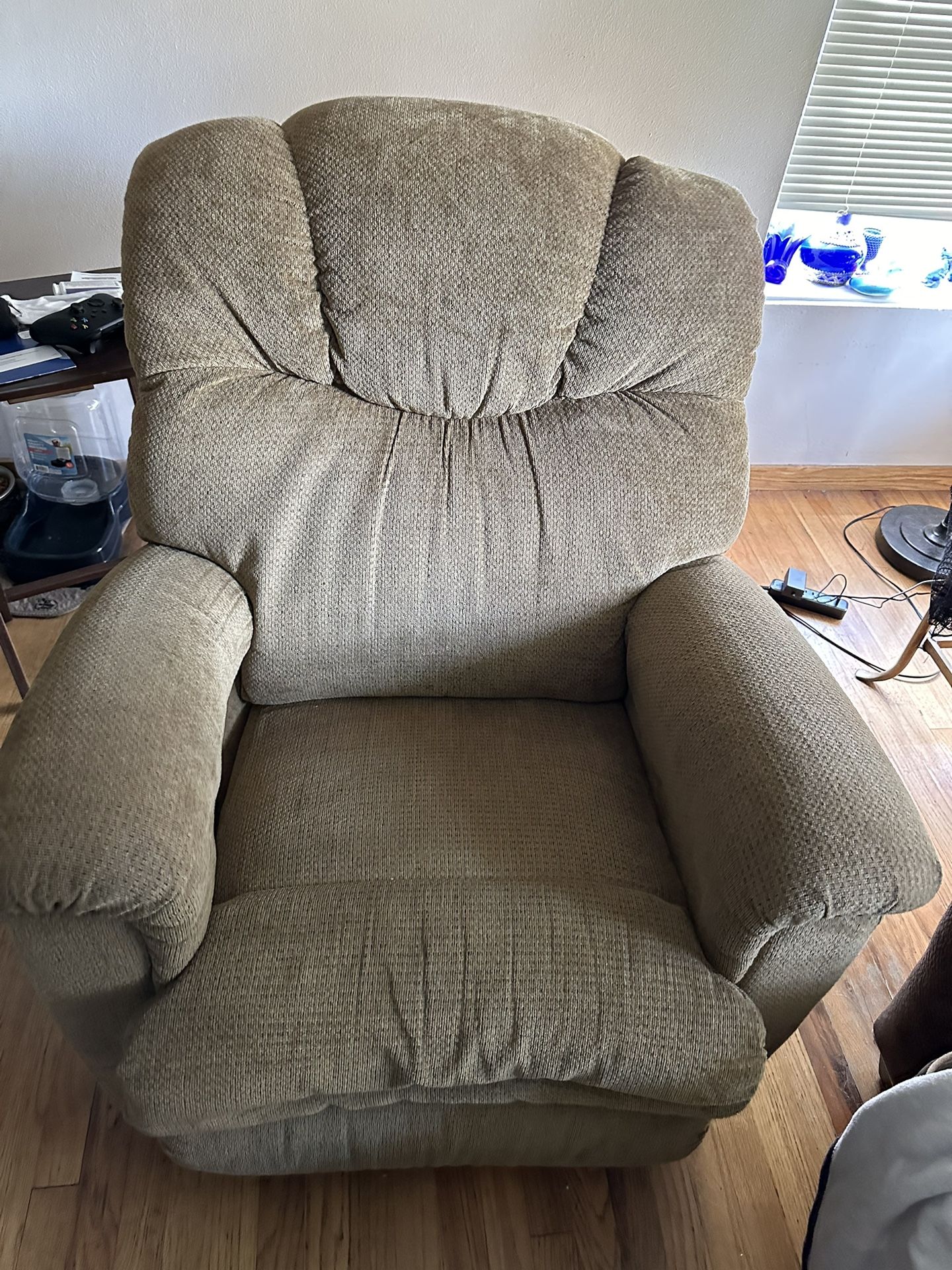 Tan Recliner/ Rocking Chair 