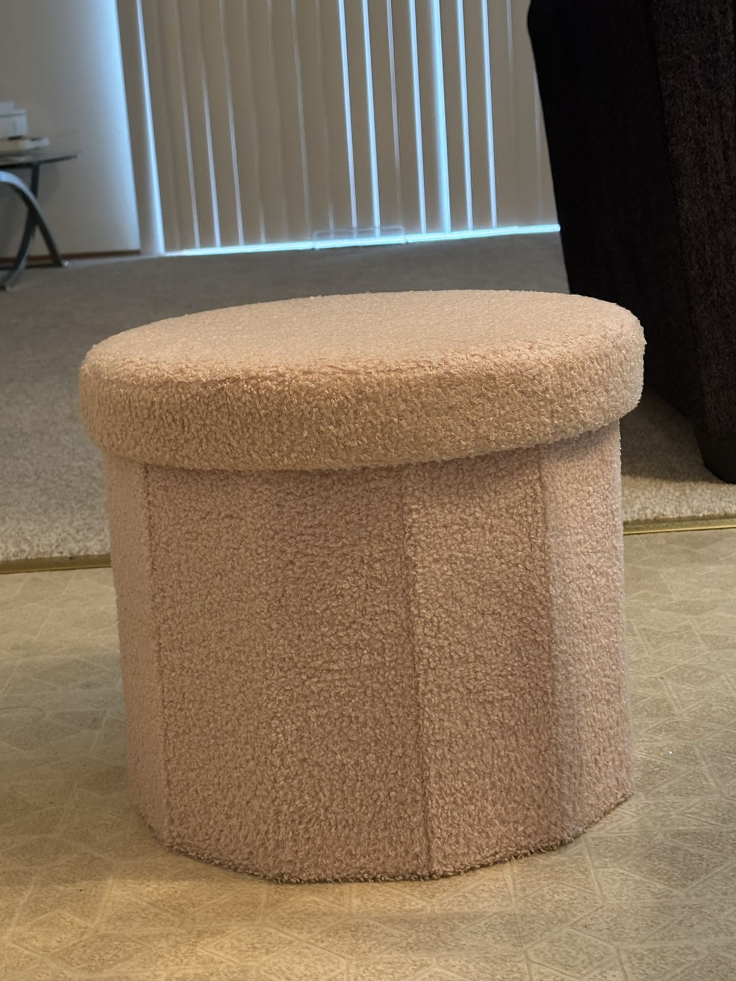 Pink Ottoman With Storage 