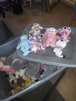 I have 3 tubes full with stuff animals ty new n used diffrent prizes 5.00 2.00 3.00