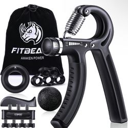 FitBeast Hand Grip Strengthener Workout & Kit (5 Pack) 