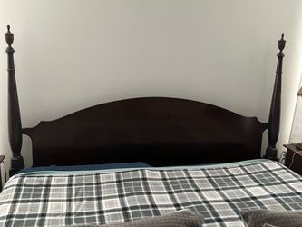 King size solid wood headboard