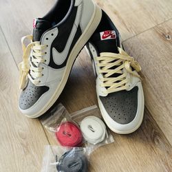 Jordan 1 Retro Low OG SP Travis Scott Reverse Mocha Men's - DM7866-162 - US - Size 9 Men’s