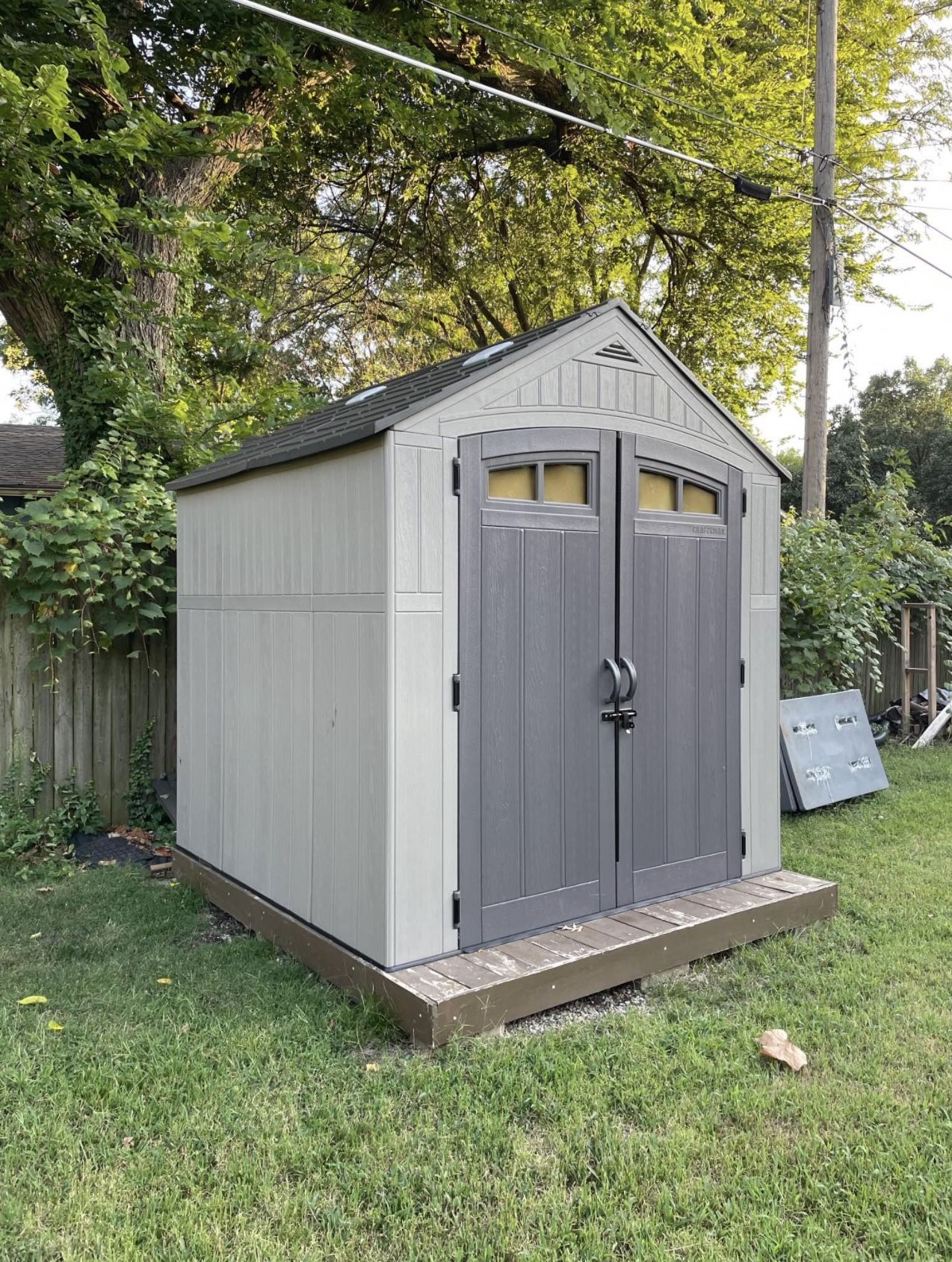 7x7 Craftsman Shed