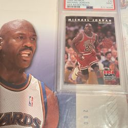 Michael Jordan Poster And Graded Card 