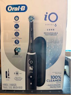 Oral-B iO Series 6 Luxe Rechargeable Electric Toothbrush w/ Travel Case