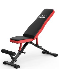 FLYBIRD Workout Bench, Adjustable Weight Bench No Assembly Weight Bench for Home Gym, Foldable Workout Bench for Strength Training