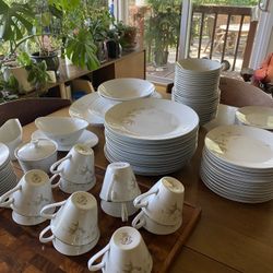 China Set 93 Pieces Vintage Barker Bro Japanese Pattern