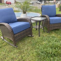 Brand New Patio Rocking Chairs Set