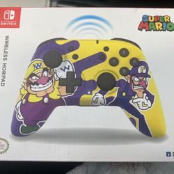 HORI Wireless HORIPAD Wario & Waluigi controller  New In Box For Nintendo Switch Super Mario 
