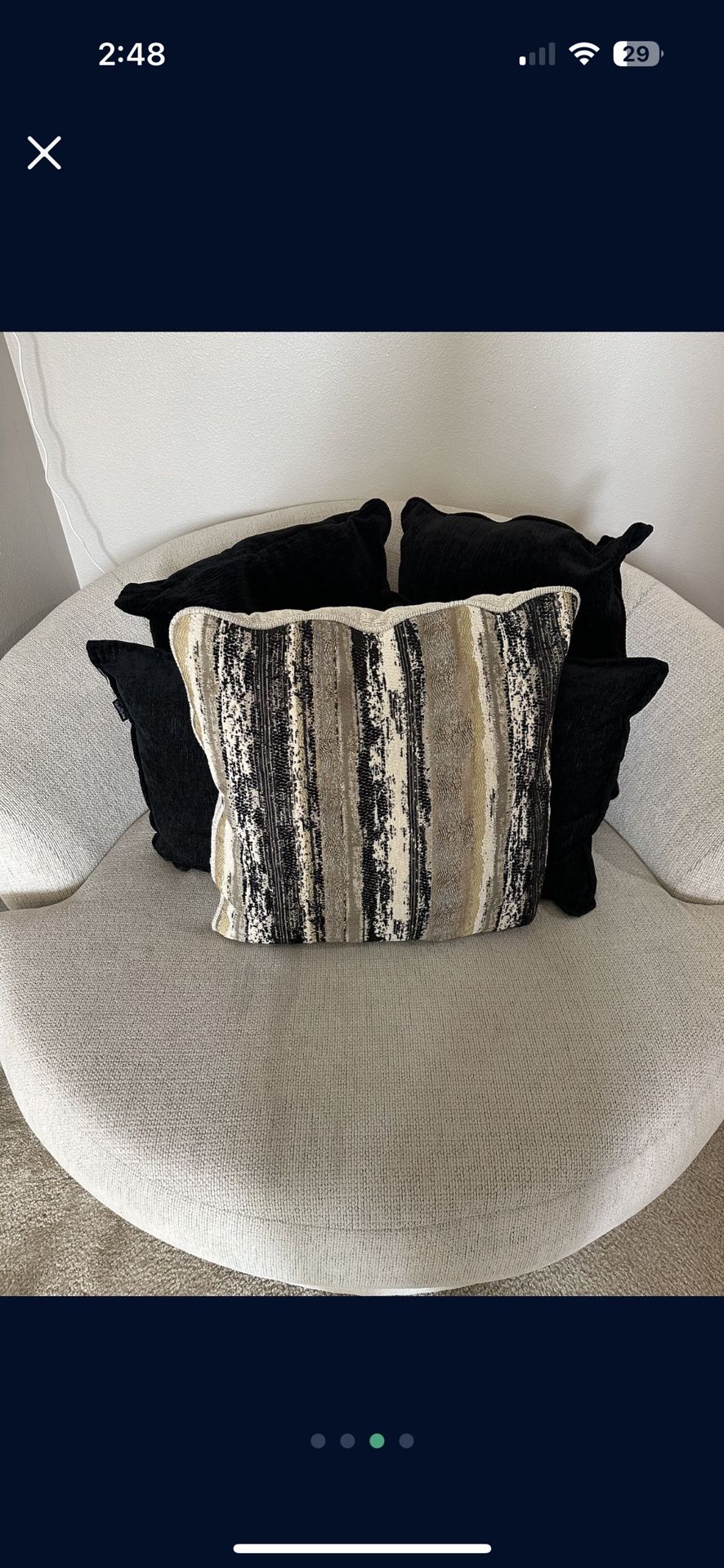 Oversized Swivel Chair