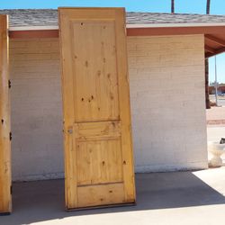 Solid Pine Wood Door - 8 Feet Tall - $150