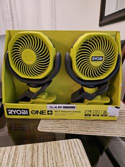 Ryobi 18V ONE+ 4" Clamp Fan 2-Pack