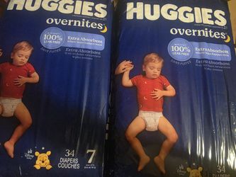 Size 7 Huggies Overnites