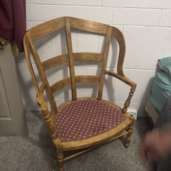 1940s French Ladderback Chair