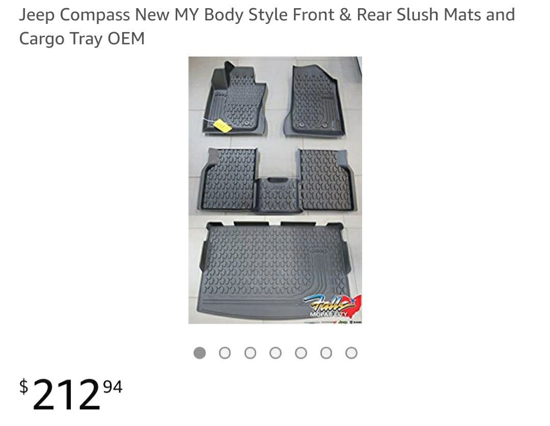 Jeep Compass All Weather Floor Mats Full Set -NEW