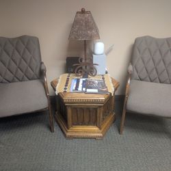 Two Chairs And Center Table