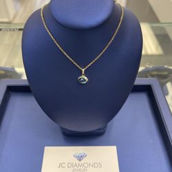 Chain And Pendant 14k Evil Eye 🧿 
