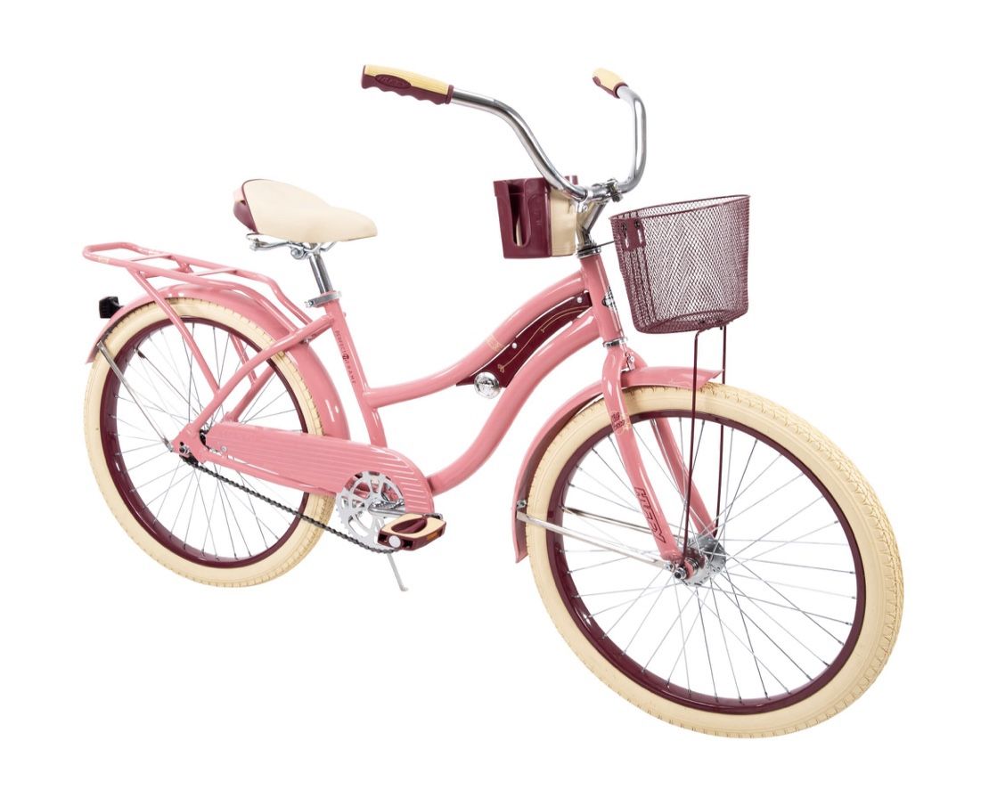 Huffy 24 Inch Nel Lusso Cruiser Bike, Pink Blush Powder - Brand New In Box