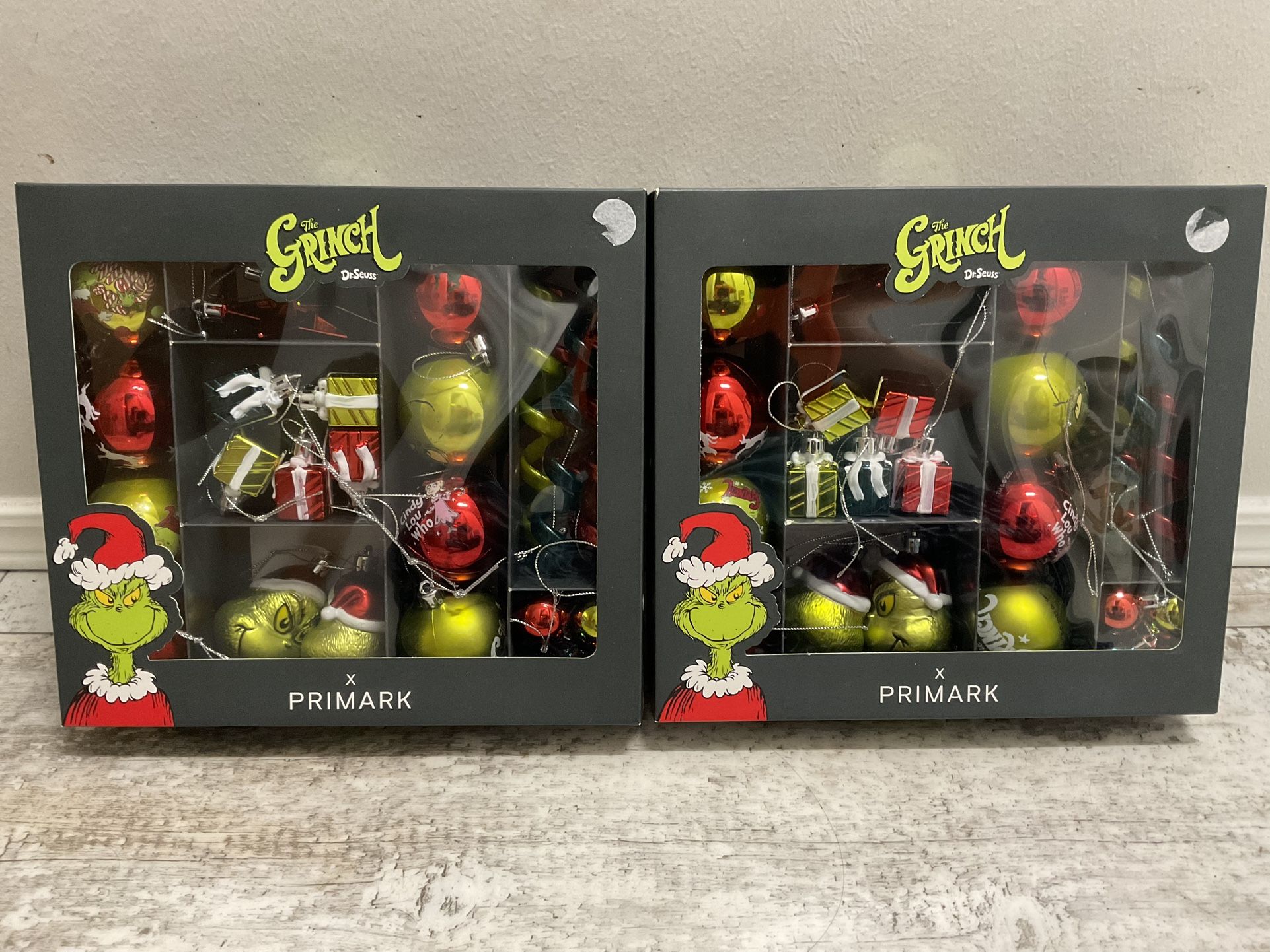 NWT Grinch Christmas Tree Ornaments 52pcs