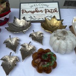 SET of Fall Decor — all pieces together